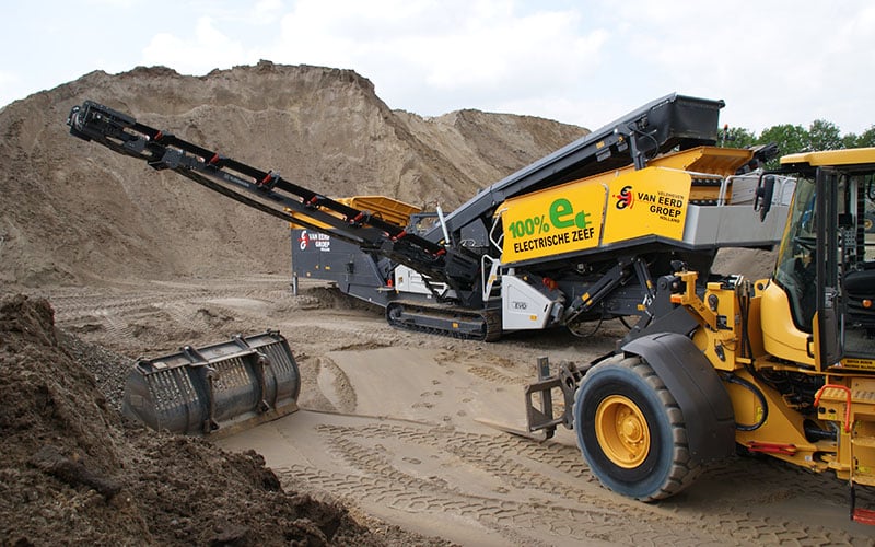 Zeef Zand Van Eerd Zand wordt duurzaam gezeefd door Van Eerd