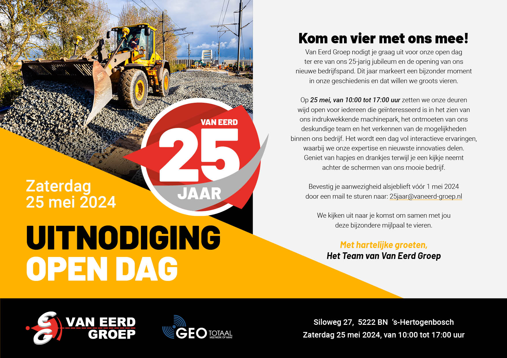 Uitnodiging open dag Van Eerd