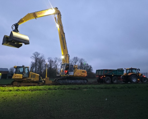 Sas Van Gent Ballastvernieuwing Van Eerd Spoorvernieuwing door Van Eerd Groep in Sas van Gent