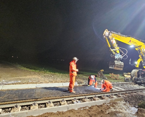Werken Nacht Uitdaging Van Eerd Groep Spoorproject Van Eerd Groep in Sas van Gent